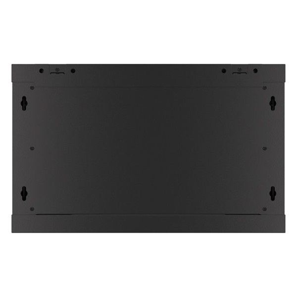 Lanberg WF01-6606-00B 19" 6U SZÉL:600mm MÉLY:600mm MAG:379mm lapraszerelt fémajtós fekete fali rack szekrény