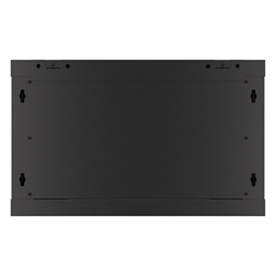 Lanberg WF01-6606-00B 19" 6U SZÉL:600mm MÉLY:600mm MAG:379mm lapraszerelt fémajtós fekete fali rack szekrény