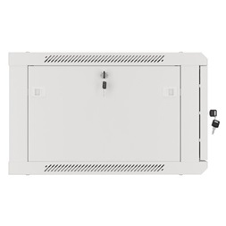 Lanberg WF01-6606-00S 19" 6U SZÉL:600mm MÉLY:600mm MAG:379mm lapraszerelt fémajtós szürke fali rack szekrény