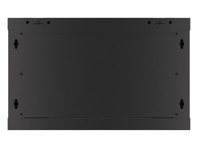 Lanberg WF01-6606-10B 19" 6U SZÉL:600mm MÉLY:600mm MAG:379mm lapraszerelt üvegajtós fekete fali rack szekrény