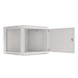 Lanberg WF01-6609-00S 19" 9U SZÉL:600mm MÉLY:600mm MAG:512mm lapraszerelt fémajtós szürke fali rack szekrény