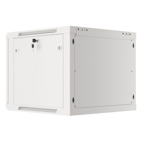 Lanberg WF01-6609-00S 19" 9U SZÉL:600mm MÉLY:600mm MAG:512mm lapraszerelt fémajtós szürke fali rack szekrény