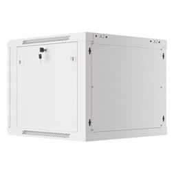 Lanberg WF01-6609-00S 19" 9U SZÉL:600mm MÉLY:600mm MAG:512mm lapraszerelt fémajtós szürke fali rack szekrény
