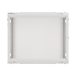 Lanberg WF01-6609-00S 19" 9U SZÉL:600mm MÉLY:600mm MAG:512mm lapraszerelt fémajtós szürke fali rack szekrény
