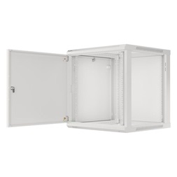 Lanberg WF01-6612-00S 19" 12U SZÉL:600mm MÉLY:600mm MAG:645mm lapraszerelt fémajtós szürke fali rack szekrény