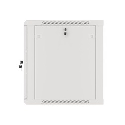 Lanberg WF01-6612-00S 19" 12U SZÉL:600mm MÉLY:600mm MAG:645mm lapraszerelt fémajtós szürke fali rack szekrény