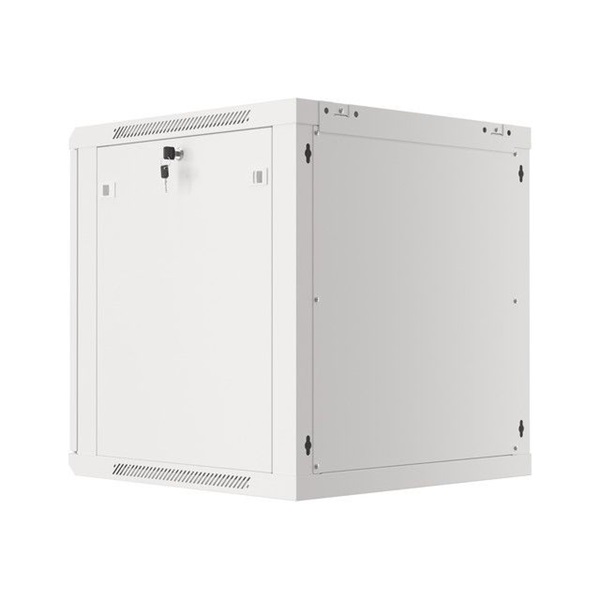 Lanberg WF01-6612-00S 19" 12U SZÉL:600mm MÉLY:600mm MAG:645mm lapraszerelt fémajtós szürke fali rack szekrény