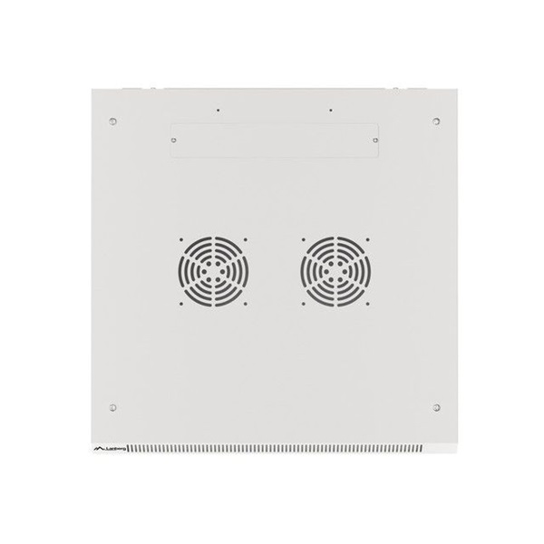 Lanberg WF01-6612-00S 19" 12U SZÉL:600mm MÉLY:600mm MAG:645mm lapraszerelt fémajtós szürke fali rack szekrény