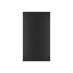 Lanberg WF01-6622-10B 19" 22U SZÉL:600mm MÉLY:600mm MAG:1085mm lapraszerelt üvegajtós fekete fali rack szekrény