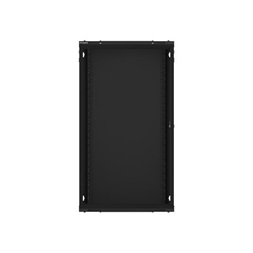Lanberg WF01-6622-10B 19" 22U SZÉL:600mm MÉLY:600mm MAG:1085mm lapraszerelt üvegajtós fekete fali rack szekrény