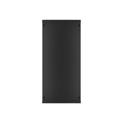 Lanberg WF01-6627-10B 19" 27U SZÉL:600mm MÉLY:600mm MAG:1307mm lapraszerelt üvegajtós fekete fali rack szekrény