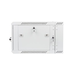 Lanberg WF02-6606-10S 19" 6U SZÉL:600mm MÉLY:600mm MAG:374mm lapraszerelt üvegajtós szürke kétrészes fali rack szekrény