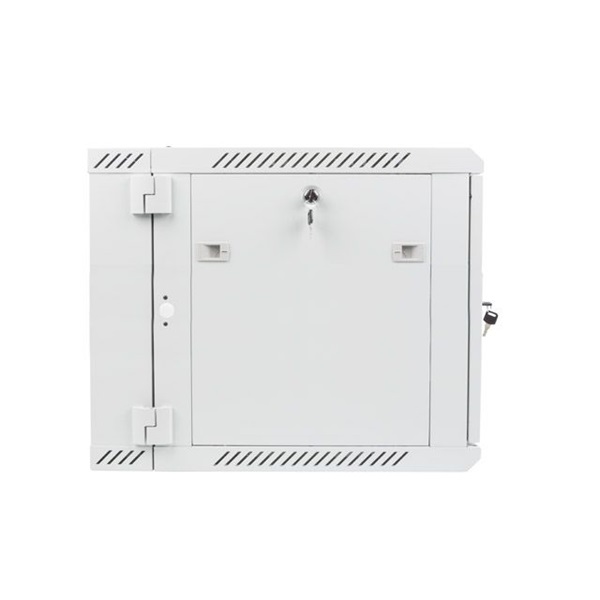 Lanberg WF02-6609-10S 19" 9U SZÉL:600mm MÉLY:600mm MAG:507mm lapraszerelt üvegajtós szürke kétrészes fali rack szekrény