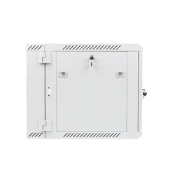 Lanberg WF02-6609-10S 19" 9U SZÉL:600mm MÉLY:600mm MAG:507mm lapraszerelt üvegajtós szürke kétrészes fali rack szekrény