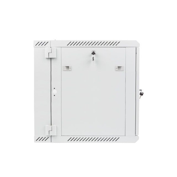 Lanberg WF02-6612-10S 19" 12U SZÉL:600mm MÉLY:600mm MAG:640mm lapraszerelt üvegajtós szürke kétrészes fali rack szekrény