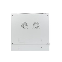 Lanberg WF02-6612-10S 19" 12U SZÉL:600mm MÉLY:600mm MAG:640mm lapraszerelt üvegajtós szürke kétrészes fali rack szekrény