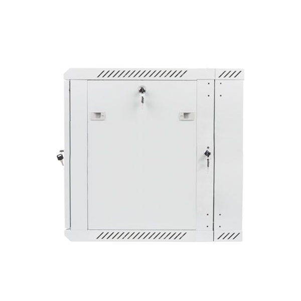 Lanberg WF02-6612-10S 19" 12U SZÉL:600mm MÉLY:600mm MAG:640mm lapraszerelt üvegajtós szürke kétrészes fali rack szekrény