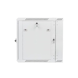 Lanberg WF02-6612-10S 19" 12U SZÉL:600mm MÉLY:600mm MAG:640mm lapraszerelt üvegajtós szürke kétrészes fali rack szekrény