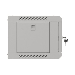 Lanberg WF03-5304-10S 19" 4U SZÉL:540mm MÉLY:350mm MAG:281mm lapraszerelt üvegajtós szürke fali rack szekrény