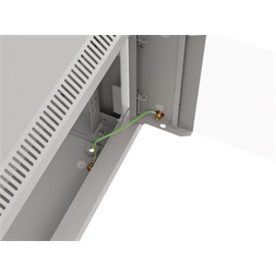Lanberg WF03-5304-10S 19" 4U SZÉL:540mm MÉLY:350mm MAG:281mm lapraszerelt üvegajtós szürke fali rack szekrény