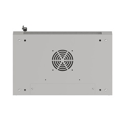 Lanberg WF03-5306-10S 19" 6U SZÉL:540mm MÉLY:350mm MAG:370mm lapraszerelt üvegajtós szürke fali rack szekrény