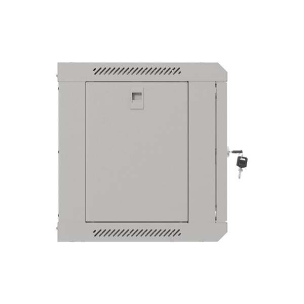 Lanberg WF03-5306-10S 19" 6U SZÉL:540mm MÉLY:350mm MAG:370mm lapraszerelt üvegajtós szürke fali rack szekrény