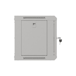 Lanberg WF03-5306-10S 19" 6U SZÉL:540mm MÉLY:350mm MAG:370mm lapraszerelt üvegajtós szürke fali rack szekrény