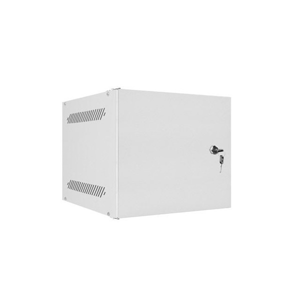 Lanberg WF10-2304-00S 10" 4U SZÉL:280mm MÉLY:310mm MAG:247mm lapraszerelt fémajtós szürke fali rack szekrény