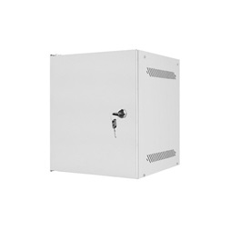 Lanberg WF10-2306-00S 10" 6U SZÉL:280mm MÉLY:310mm MAG:336mm lapraszerelt fémajtós szürke fali rack szekrény