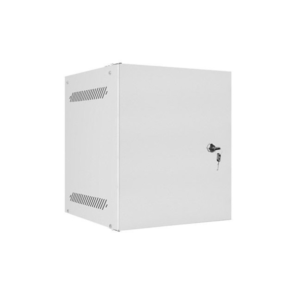 Lanberg WF10-2306-00S 10" 6U SZÉL:280mm MÉLY:310mm MAG:336mm lapraszerelt fémajtós szürke fali rack szekrény