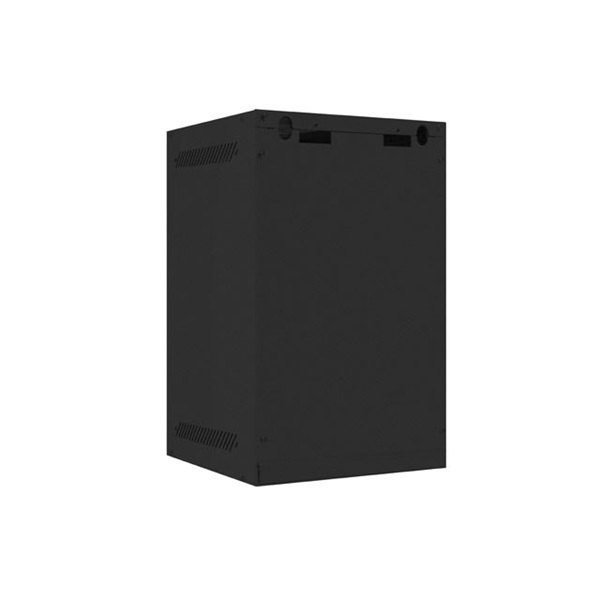 Lanberg WF10-2309-00B 10" 9U SZÉL:280mm MÉLY:310mm MAG:469mm lapraszerelt fémajtós fekete fali rack szekrény