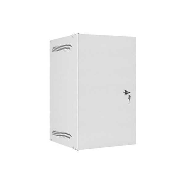 Lanberg WF10-2309-00S 10" 9U SZÉL:280mm MÉLY:310mm MAG:469mm lapraszerelt fémajtós szürke fali rack szekrény