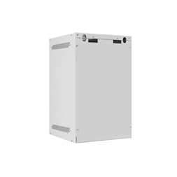 Lanberg WF10-2309-10S 10" 9U SZÉL:280mm MÉLY:310mm MAG:469mm lapraszerelt üvegajtós szürke fali rack szekrény
