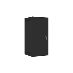 Lanberg WF10-2312-00B 10" 12U SZÉL:280mm MÉLY:310mm MAG:603mm lapraszerelt fémajtós fekete fali rack szekrény