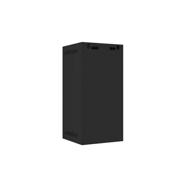 Lanberg WF10-2312-00B 10" 12U SZÉL:280mm MÉLY:310mm MAG:603mm lapraszerelt fémajtós fekete fali rack szekrény
