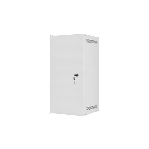Lanberg WF10-2312-00S 10" 12U SZÉL:280mm MÉLY:310mm MAG:603mm lapraszerelt fémajtós szürke fali rack szekrény