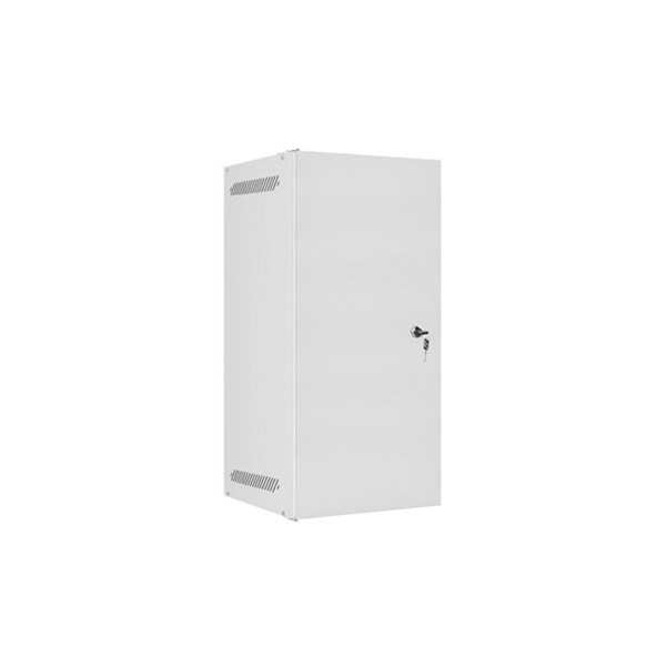 Lanberg WF10-2312-00S 10" 12U SZÉL:280mm MÉLY:310mm MAG:603mm lapraszerelt fémajtós szürke fali rack szekrény