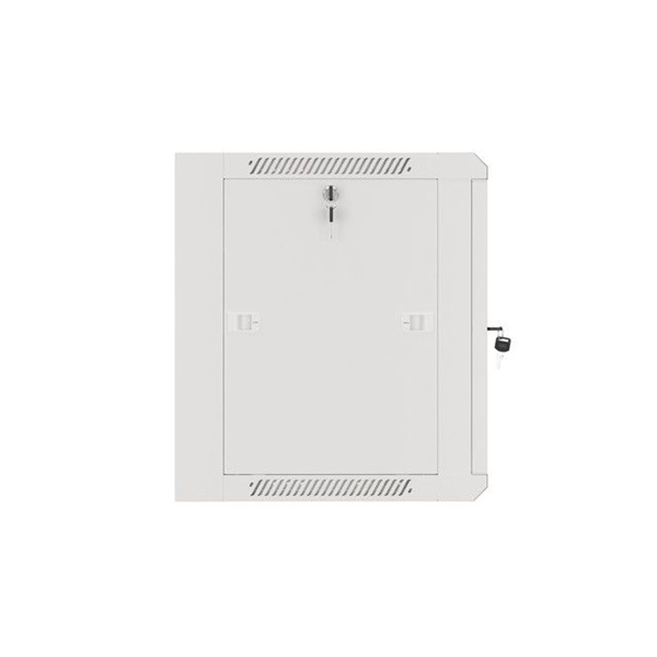 Lanberg WFFA-5409-10S 19" 9U SZÉL:570mm MÉLY:450mm MAG:500mm lapraszerelt üvegajtós szürke fali rack szekrény