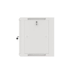 Lanberg WFFA-5409-10S 19" 9U SZÉL:570mm MÉLY:450mm MAG:500mm lapraszerelt üvegajtós szürke fali rack szekrény