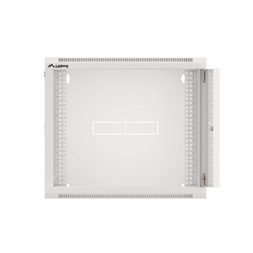Lanberg WFFA-5409-10S 19" 9U SZÉL:570mm MÉLY:450mm MAG:500mm lapraszerelt üvegajtós szürke fali rack szekrény
