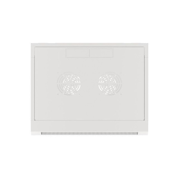 Lanberg WFFA-5409-10S 19" 9U SZÉL:570mm MÉLY:450mm MAG:500mm lapraszerelt üvegajtós szürke fali rack szekrény