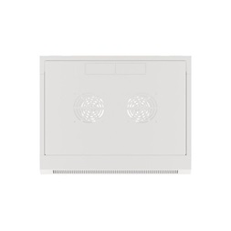 Lanberg WFFA-5409-10S 19" 9U SZÉL:570mm MÉLY:450mm MAG:500mm lapraszerelt üvegajtós szürke fali rack szekrény