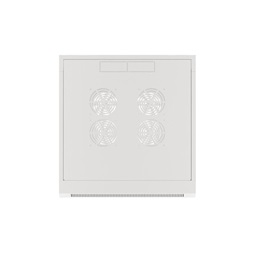 Lanberg WFFA-5604-10S 19" 4U SZÉL:570mm MÉLY:600mm MAG:277mm lapraszerelt üvegajtós szürke fali rack szekrény
