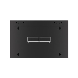 Lanberg WFFA-5606-10B 19" 6U SZÉL:570mm MÉLY:600mm MAG:370mm lapraszerelt üvegajtós fekete fali rack szekrény