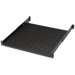Lande LN-RAF-RMC-2145-BL 19" 450 mm mély 2U 4 ponton rögzíthető állítható fekete tálca