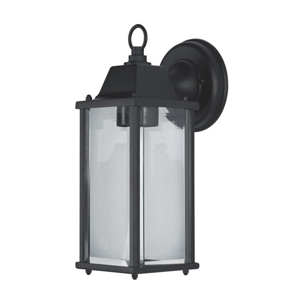 Ledvance Endura Classic Lantern Square M 1xE27/IP23K fekete kültéri LED fali lámpa