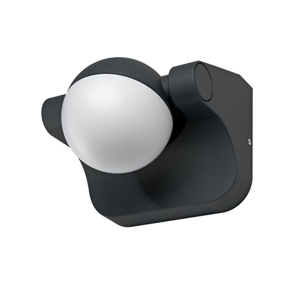 Ledvance Endura Style Sphere 3000K/IP44/8W sötétszürke forgatható kültéri fali LED lámpa