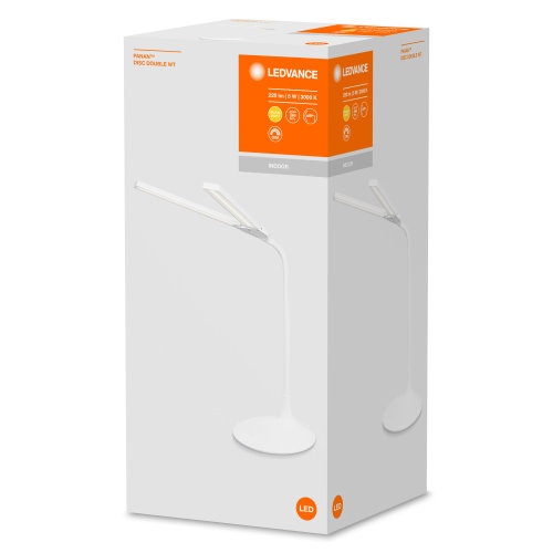 Ledvance Panan Disc Double 5W/3000K/220lm/IP20 érintéssel szabályozható dupla LED modulos fehér asztali lámpa