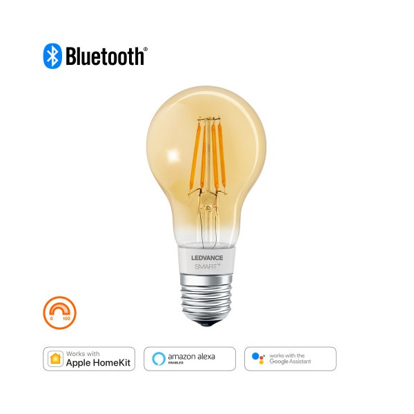 Ledvance Smart+ BT FIL fényforrás, áll. fényerővel, 6W 2400K E27 okos,  vezérelhető intelligens fényforrás