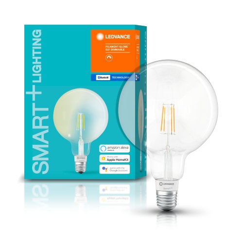 Ledvance Smart+ BT FIL gömb fényforrás, áll. fényerővel, 6W 2700K E27 okos,  vezérelhető intelligens fényforrás